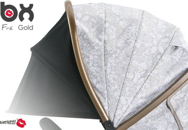 BACIUZZI BX Frà-Gold passeggino leggero, chiusura Lampo, traspirante full optional, DISEGNATO A MANO Prima infanzia/Passeggini carrozzine e accessori/Passeggini e carrozzine/Passeggini compatti Sanitaria Gioia del Bimbo - Villa San Giovanni, Commerciovirtuoso.it