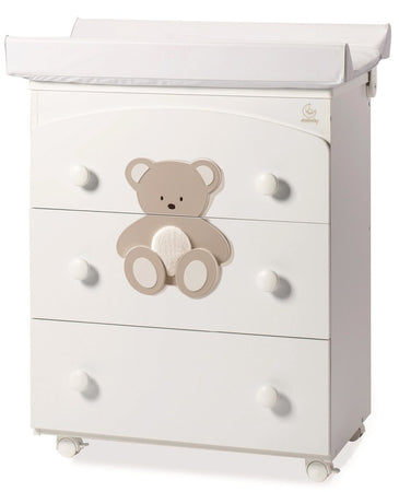 Bagnetto Tre Cassetti Italbaby Peluche Tortora