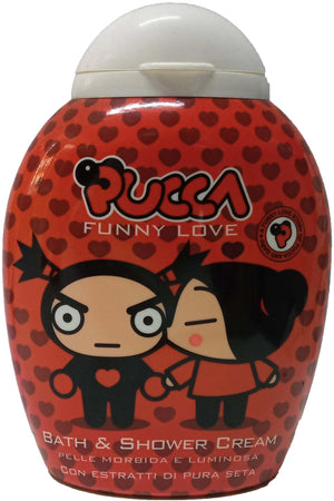Bagnoschiuma Pucca Funny Love Bath & Shower Cream 250ml per Bambini +36 Mesi Profumo Di Pesca E Albicocca Antasya Milan