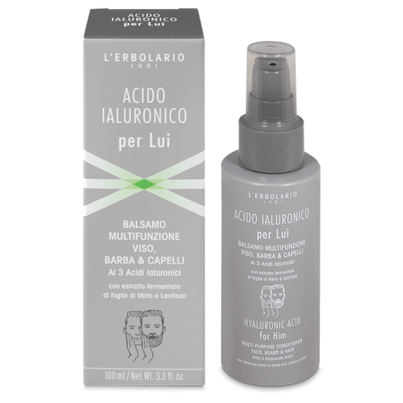 Balsamo Viso, Barba & Capelli Acido Ialuronico per Lui