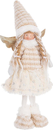 Bambina angelo con cappello, tutù ed ali, in poliestere pupazzo decorativo 45 cm Casa e cucina/Decorazioni per interni/Addobbi e decorazioni per ricorrenze/Decorazioni natalizie/Schiaccianoci MagiediNatale.it - Altamura, Commerciovirtuoso.it