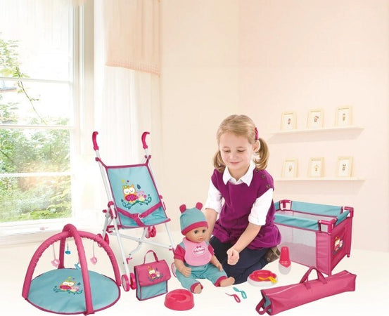 Bambolotto-Baby-Sammy-3-In-1-Con-Accessori-Passeggio-Ninna-Pappa-Gioco-Bambine