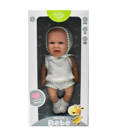 Bambolotto In Scatola Piccolo Bebè Gioco Bambini 3+ Con Vestiti E Cuffia 30 Cm