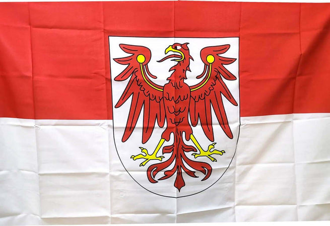 Bandiera Brandeburgo Stato Tedesco Hessen Da Appendere 100x150 Cm Sport e tempo libero/Fan Shop/Patio prato e giardino/Bandiere per esterno Il Distintivo - Pesaro, Commerciovirtuoso.it