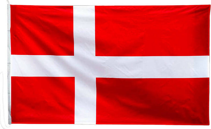 Bandiera Danimarca Bandiera Danese 100 X 150cm Economica In Poliestere Sport e tempo libero/Fan Shop/Patio prato e giardino/Bandiere per esterno Il Distintivo - Pesaro, Commerciovirtuoso.it