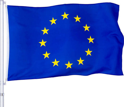 Bandiera Europea Bandiera Dell' Europa Uso Esterno Interno Bandiera Resistente Alle Intemperie Con Doppie Cuciture Perimetrali E Corda per Il Fissaggio Sport e tempo libero/Fan Shop/Patio prato e giardino/Bandiere per esterno Il Distintivo - Pesaro, Commerciovirtuoso.it