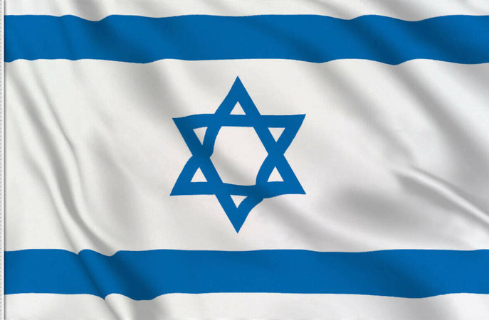 Bandiera Israeliana 100 X 150 Cm Ideale Da Appendere Sport e tempo libero/Fan Shop/Patio prato e giardino/Bandiere per esterno Il Distintivo - Pesaro, Commerciovirtuoso.it