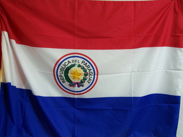 Bandiera Paraguayana Bandiera Paraguay Sport e tempo libero/Fan Shop/Calcio/Bandiere e gagliardetti Il Distintivo - Pesaro, Commerciovirtuoso.it