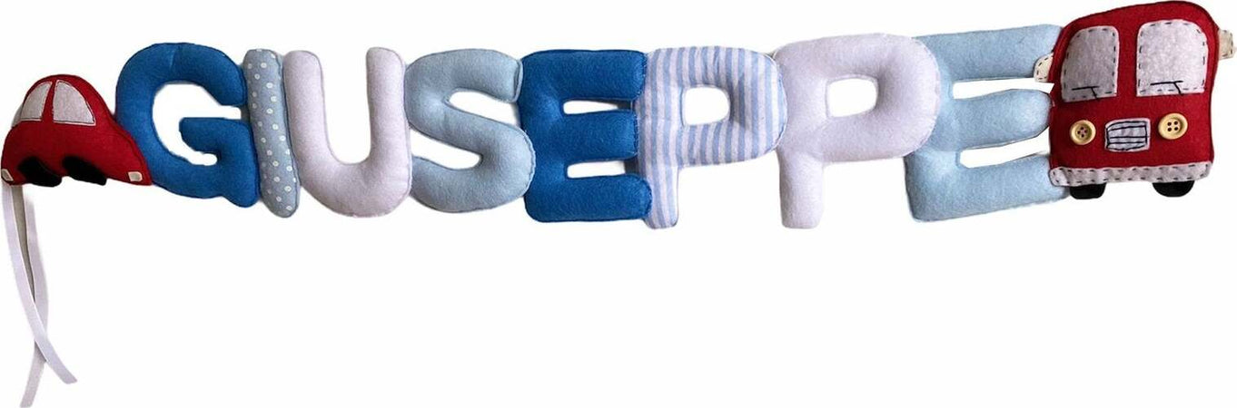 Banner con nome personalizzabile in pannolenci fatto a Mano ''Made in Italy'' Casa e cucina/Decorazioni per interni/Addobbi e decorazioni per ricorrenze/Decorazioni natalizie/Fiocchi e nastri MagiediNatale.it - Altamura, Commerciovirtuoso.it