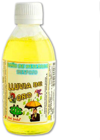Baňo De Descarga Despojo Lluvia De Oro 250 Ml Bagnoschiuma Esoterico Santeria Venezuela per Attirare Ricchezza Prodotto Tipico Venezuela