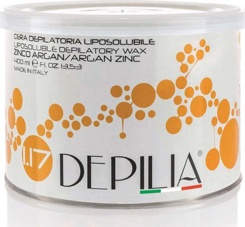 Barattolo-Cera-Depilatoria-Liposolubile-Zinco-Argan-1.17-400ml-Ceretta-Depila