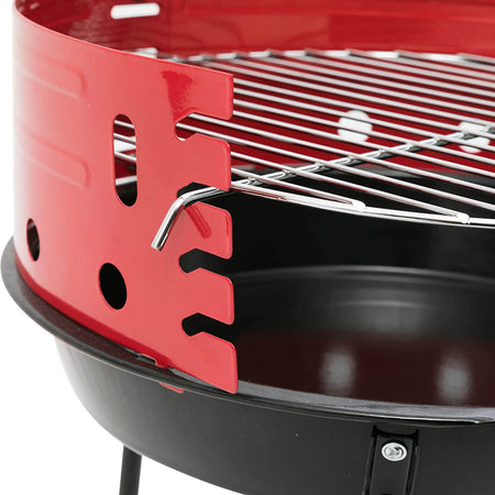 Barbecue-a-carbonella-da-campeggio-con-griglia-Rosso-Milani-Home