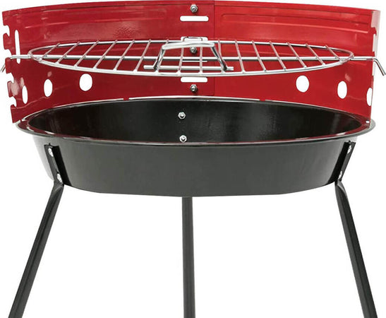Barbecue-a-carbonella-da-campeggio-con-griglia-Rosso-Milani-Home