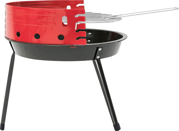 Barbecue-a-carbonella-da-campeggio-con-griglia-Rosso-Milani-Home