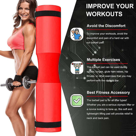 Barbell Squat Pad Cuscino Bilanciere Collo Per Sollevamento Pesi Squat 45x10 Cm Sport e tempo libero/Fitness e palestra/Potenziamento muscolare/Pesi e accessori/Barre Trade Shop italia - Napoli, Commerciovirtuoso.it