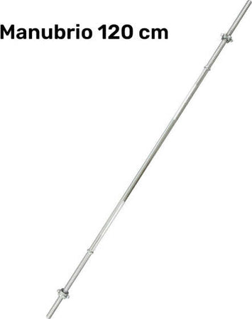 Barra-Bilanciere-Lunghezza-120-Cm-Antiscivolo-Acciaio-Cromato-Palestra-Fitness