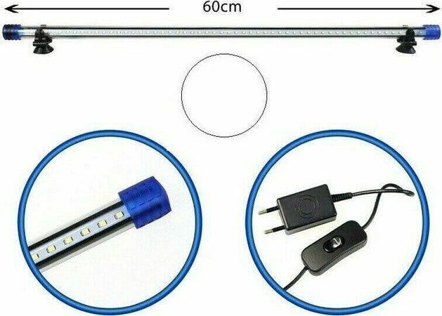 BARRA-LED-LAMPADA-NEON-PER-ACQUARIO-IMPERMEABILE-IMMERSIONE-LUCE-BIANCA-60CM