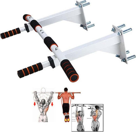 Barra-Orizzontale-Da-Parete-Attrezzatura-Sportiva-Per-Trazioni-Grip-Pull-Up-Chin