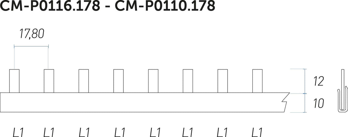 Barre di distribuzione a pettine, per collegamento cavi elettrici Fai da te/Materiale elettrico/Cablaggio di superficie/Morsettiere La Zappa - Altamura, Commerciovirtuoso.it