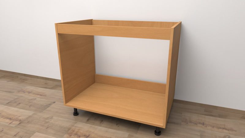 Base per lavello d’appoggio completa di 2 ante spedizione in kit Lunghezza 80 Profondità 55 Altezza 72 esclusi piedini Altezza piedini 10 cm in colore faggio