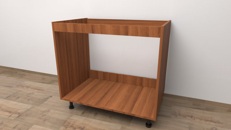 Base per lavello d'appoggio completa di 2 ante spedizione in kit Lunghezza 90 Profondità 55 Altezza 72 esclusi piedini Altezza piedini 10 cm in colore noce