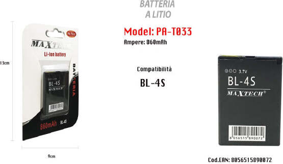 Batteria-Compatibile-Con-Bl-4s-860-Mah-Li-ion-3,7v-Smartphone-Maxtech-Pa-t033