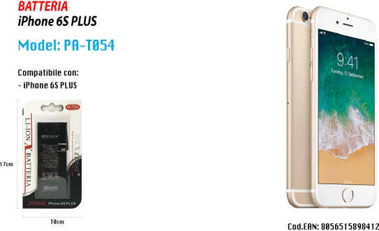 Batteria-Compatibile-Per-Iphone-6s-Plus-Li-ion-3.8v-2750mah-Ricambio-Maxtech-Pa-t054