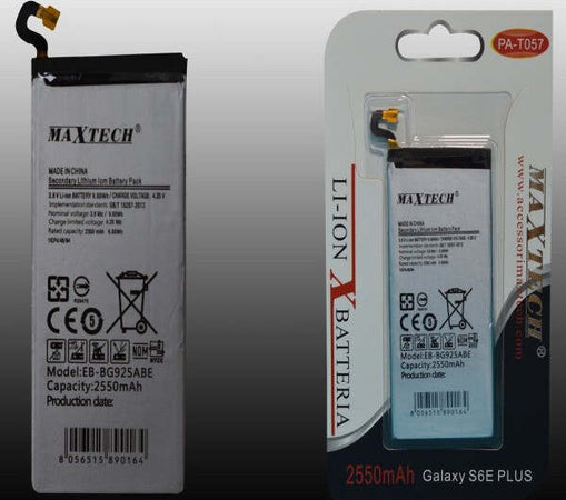 Batteria-Compatibile-Per-Samsung-Galaxy-S6e-Plus-A-Litio-Maxtech-2550mah-Pa-t057
