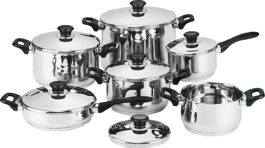 Batteria Di Pentole 12 Pezzi In Acciaio Inox 18/10 Dg Bavaria Con Coperchio Con Pomelli Termoresistenti Effetto Freddo Casa e cucina/Pentole padelle e pirofile/Pentole e padelle/Set/Set di pentole e padelle Puleo Casa - Palermo, Commerciovirtuoso.it