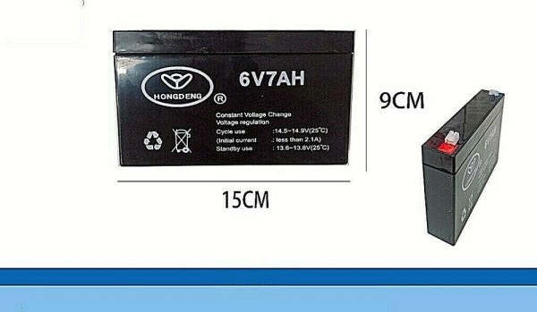 Batteria-Ermetica-Ricaricabile-6-Volt-7-Gruppo-Continuità-Giocattoli-Ampere