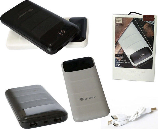Batteria Esterna Power Bank 15000mah Led Caricabatterie Usb 5v 2.1a Type C Powerbank Trade Shop italia - Napoli, Commerciovirtuoso.it