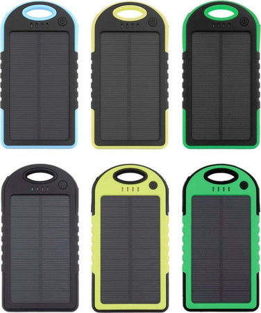 BATTERIA ESTERNA POWERBANK SOLARE 5000mAh CARICATORE SMARTPHONE TABLET GANCIO  Trade Shop italia - Napoli, Commerciovirtuoso.it