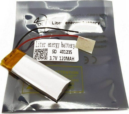 Batteria Li-ion 3,7V 3.7V 120 mAh ricaricabile Lipo 401235 piatta Arduino usb mp