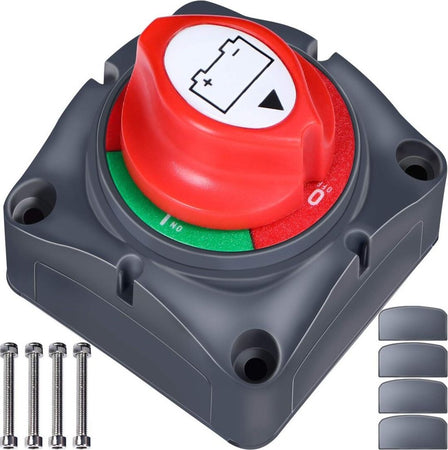 Batteria Master Switch 12 V/24 V Interruttore Isolatore Spegnimento Batteria Auto