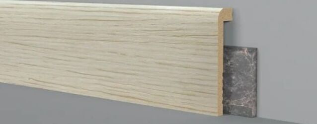 Battiscopa coprimarmo duropolimero effetto legno rovere sbiancato 2000x100x25mm Fai da te/Prodotti per la costruzione/Materiali da costruzione/Pavimenti/Materiali per pavimenti/Battiscopa Led Mall Home - Napoli, Commerciovirtuoso.it