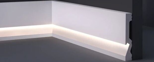 Battiscopa per led in duropolimero 2000x100x18mm Fai da te/Prodotti per la costruzione/Materiali da costruzione/Pavimenti/Materiali per pavimenti/Battiscopa Led Mall Home - Napoli, Commerciovirtuoso.it