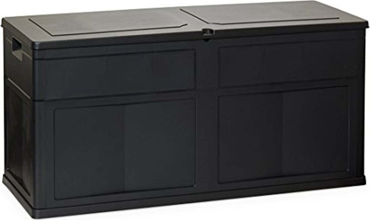 Baule in resina cassapanca multiuso da esterno con ruote lt 320 da 119 cm Giardino e giardinaggio/Organizzazione esterni e alloggiamento/Bauli e contenitori Decor Space - Altamura, Commerciovirtuoso.it
