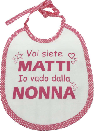 Bavaglini con scritte simpatiche bimbo bimba Made in Italy Prima infanzia/Allattamento e pappa/Bavaglini/Bavaglini Store Kitty Fashion - Roma, Commerciovirtuoso.it