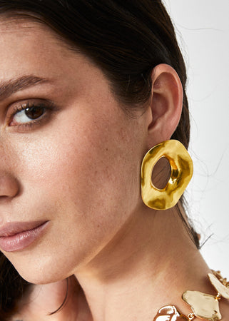 Orecchini imelda over oro antico