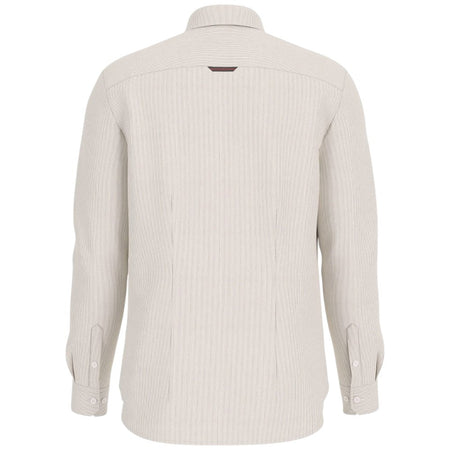 Guess camicia rigata bianca blu SUNSET Tech M4RH34 WFKM Camicie Guess