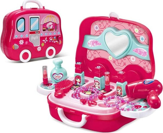Beauty-Set-Con-Specchio-Valigetta-Giocattolo-Accessori-Bellezza-Con-Ruote