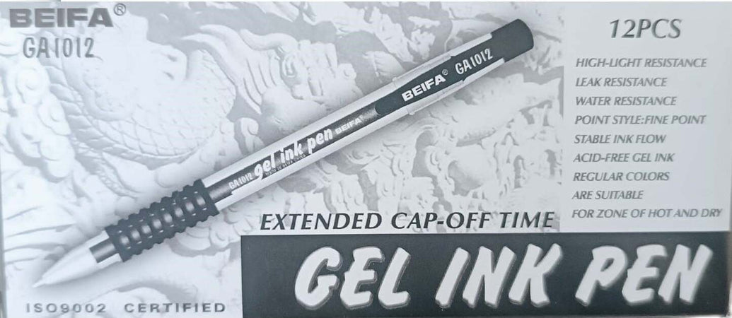 Beifa-Penna-Gel-Nera-12pz