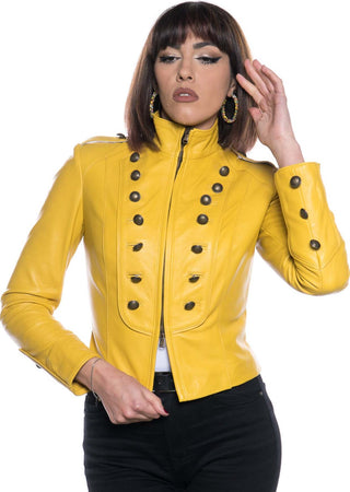 Belen---Giacca-Donna-Gialla-in-Vera-Pelle