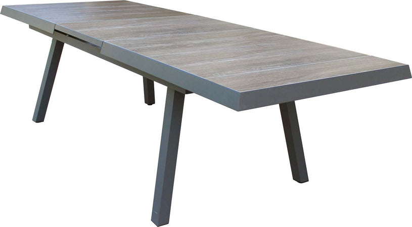 BELL---tavolo-da-giardino-allungabile-in-gres-205/265x105-Taupe-Milani-Home