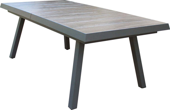 BELL---tavolo-da-giardino-allungabile-in-gres-205/265x105-Taupe-Milani-Home