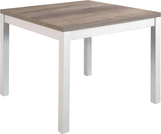 BENTLEY---tavolo-da-pranzo-moderno-allungabile-a-libro-in-legno-90x90/180-Bianco-Milani-Home