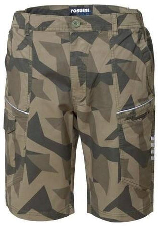 Bermuda R-Stretch Camouflage Pantaloncino da Lavoro Mimetico con Tasconi Elasticizzato