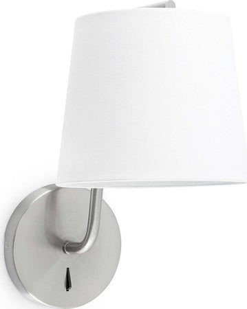 BERNI Lampada da parete niquel satinato Illuminazione/Illuminazione per interni/Illuminazioni per pareti/Applique Led Mall Home - Napoli, Commerciovirtuoso.it
