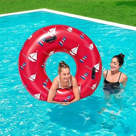 Bestway-Salvagente-Fashion-Ciambella-Gonfiabile-Nautical-Due-Colori-Assortiti