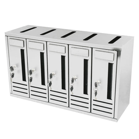 Cassetta postale condominiale componibile da muro buca lettere da esterno in acciaio Made in Italy